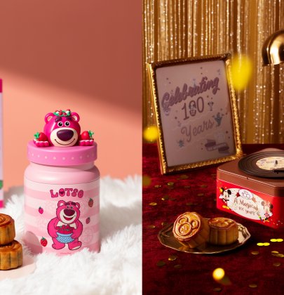 2023精美卡通月餅禮盒！可愛粉紅3D勞蘇造型及迪士尼100周年系列唱片機造型月餅禮盒